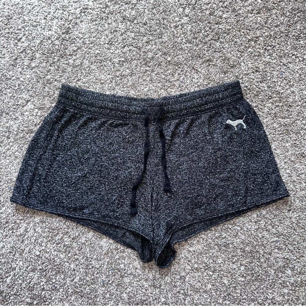 PINK Victoria’s Secret Gray Pajama Shorts Sleepwear Loungewear Size Small